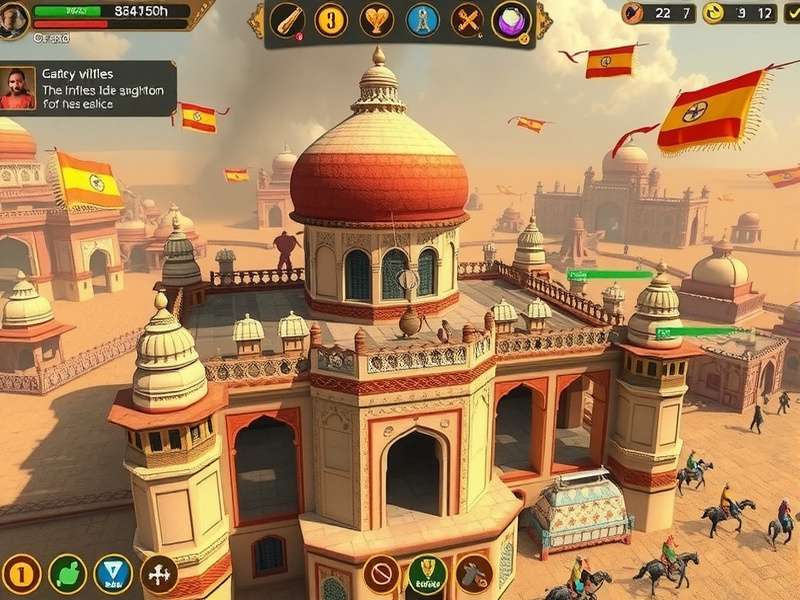 Mughal Warpath Warzone empire management interface